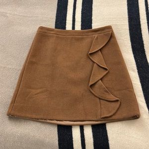 Jcrew factory camel skirt